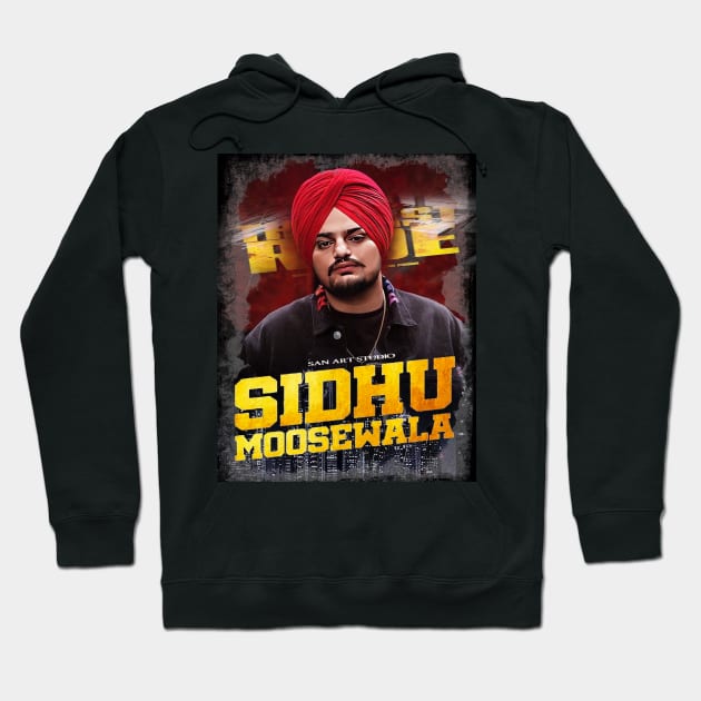 Sidhu Moosewala the last ride Hoodie by SAN ART STUDIO 